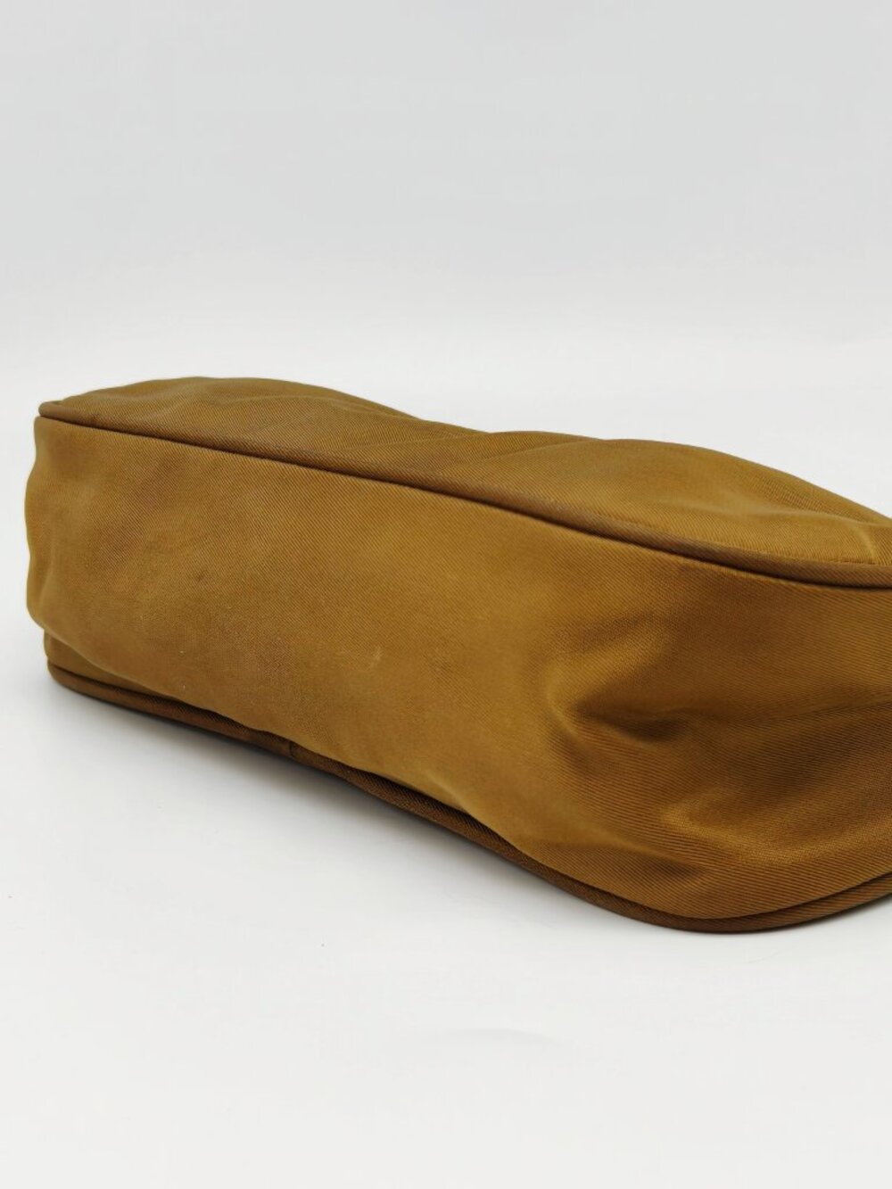 PRADA Vintage Nylon Mini Shoulder Bag Brown Accessory Pouch 2000s Y2K - Picture 12 of 14